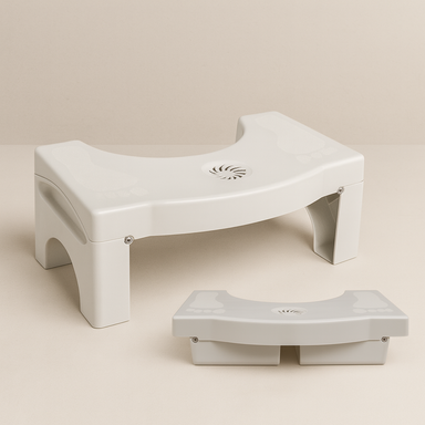 STEP RELAX — FOLDING TOILET STOOL WITH AROMA BOX - Luxeart