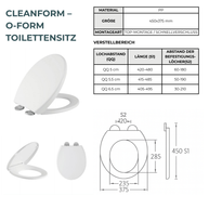 CLEANFORM – O-FORM TOILET SEAT - Luxeart