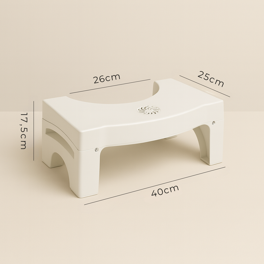 STEP RELAX — FOLDING TOILET STOOL WITH AROMA BOX - Luxeart