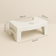 STEP RELAX — FOLDING TOILET STOOL WITH AROMA BOX - Luxeart