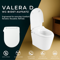 VALERA  D — NON-ELECTRIC BIDET SEAT - Luxeart