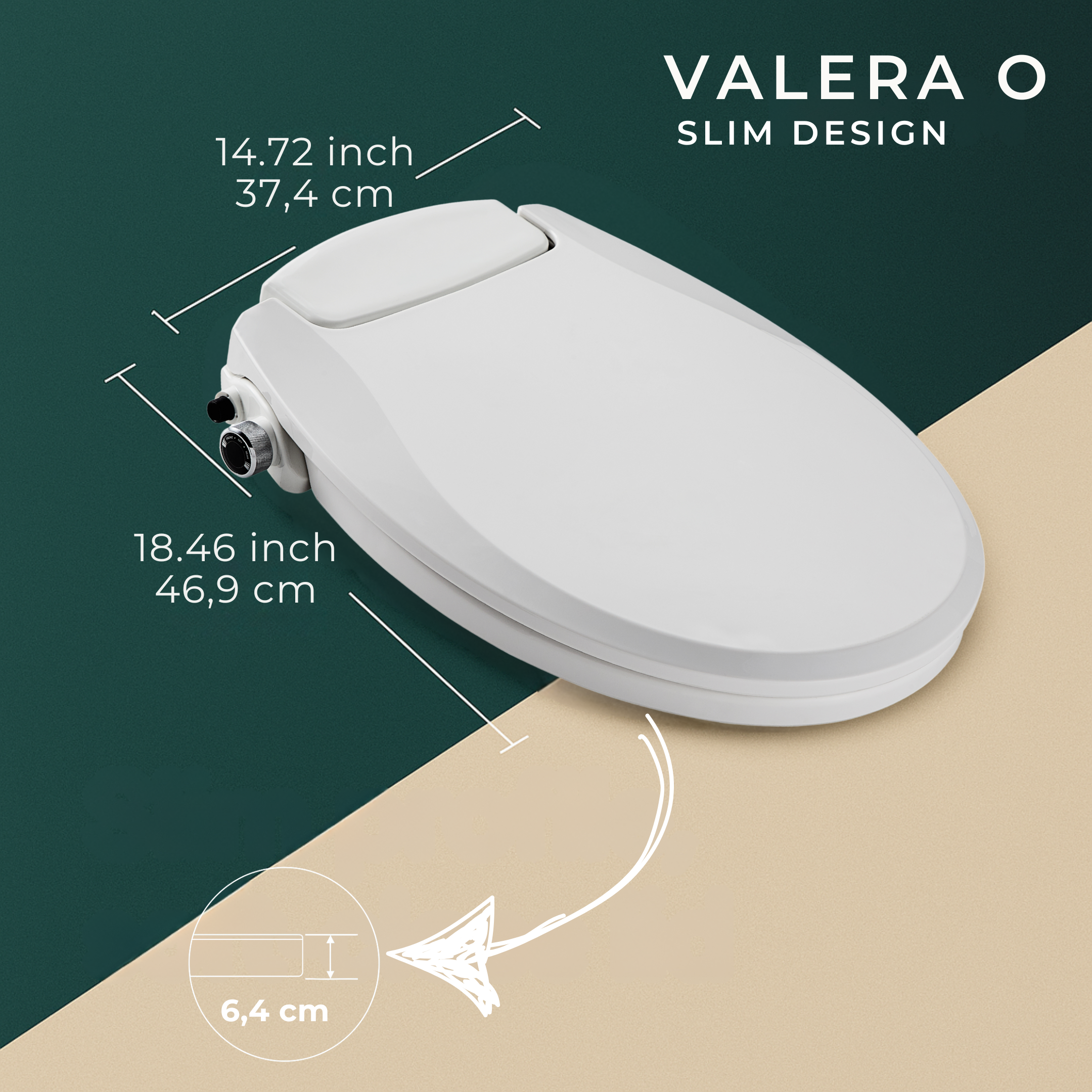 VALERA O — NON-ELECTRIC BIDET SEAT - Luxeart