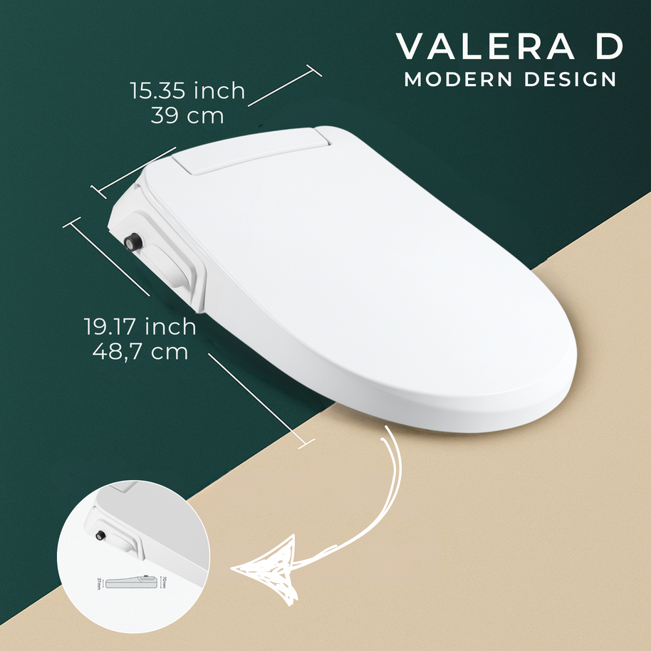 VALERA  D — NON-ELECTRIC BIDET SEAT - Luxeart
