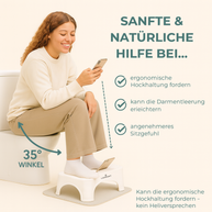 STEP SMART – NON-SLIP TOILET STOOL WITH PHONE SLOT - Luxeart