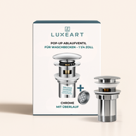 POP-UP DRAIN — WITH & WITHOUT OVERFLOW - Luxeart