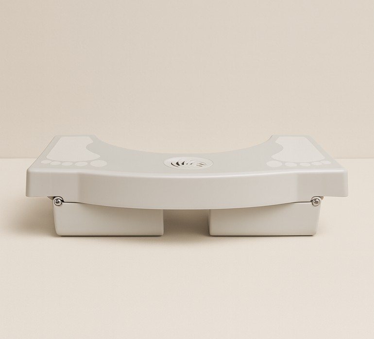 STEP RELAX — FOLDING TOILET STOOL WITH AROMA BOX - Luxeart