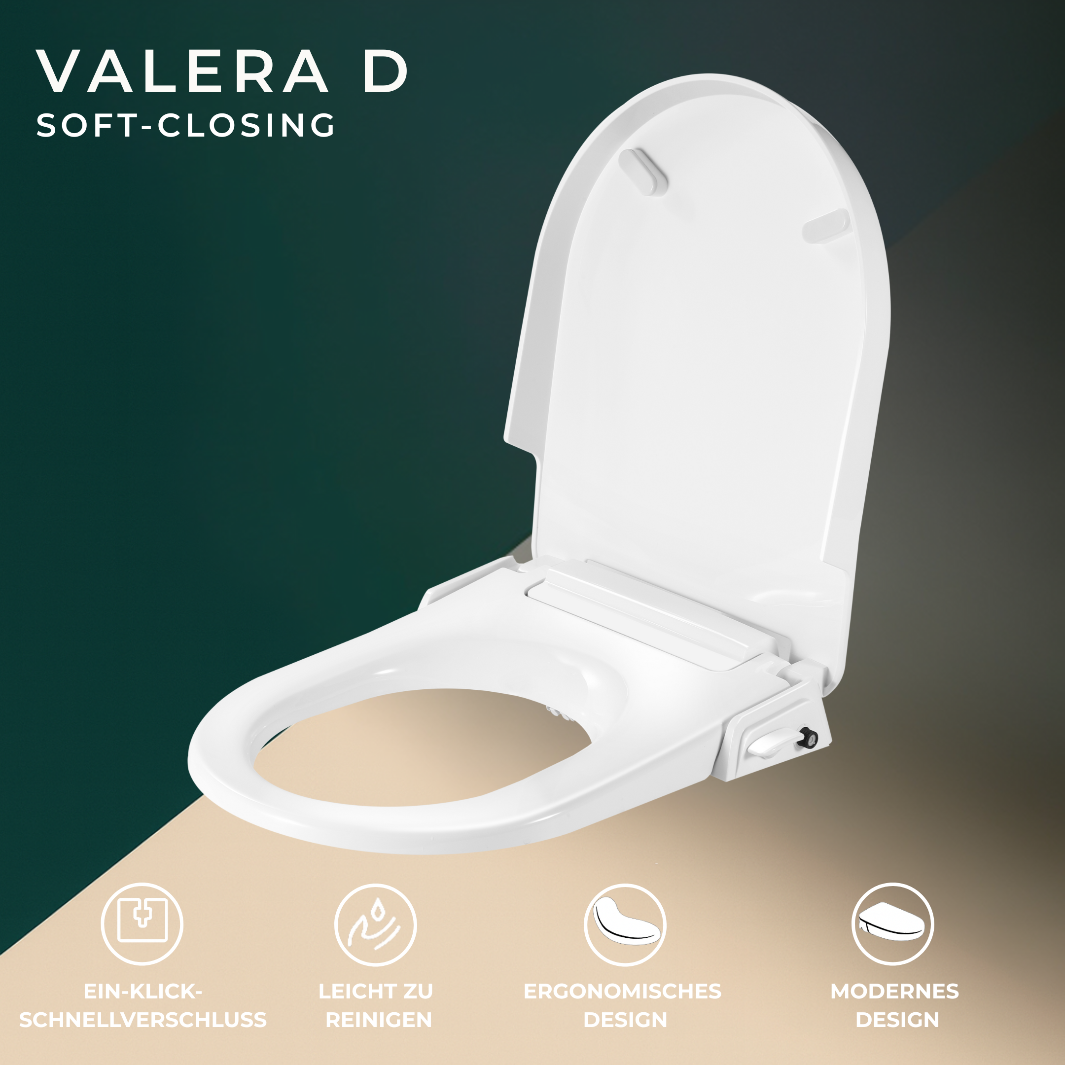 VALERA  D — NON-ELECTRIC BIDET SEAT - Luxeart