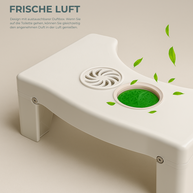 STEP RELAX — FOLDING TOILET STOOL WITH AROMA BOX - Luxeart