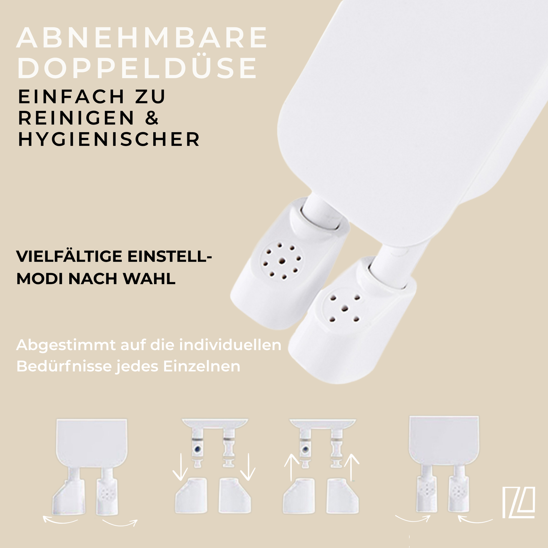 NEXORA removable double nozzle cleaning system