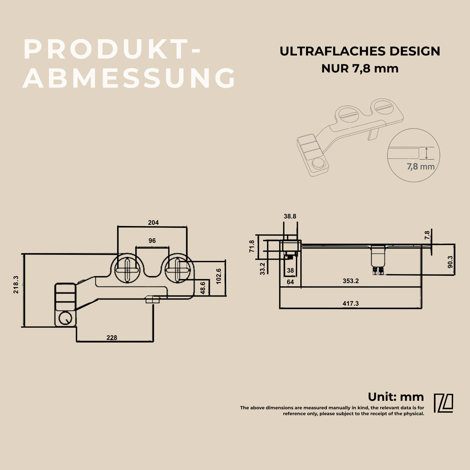 NEXORA bidet attachment product dimensions