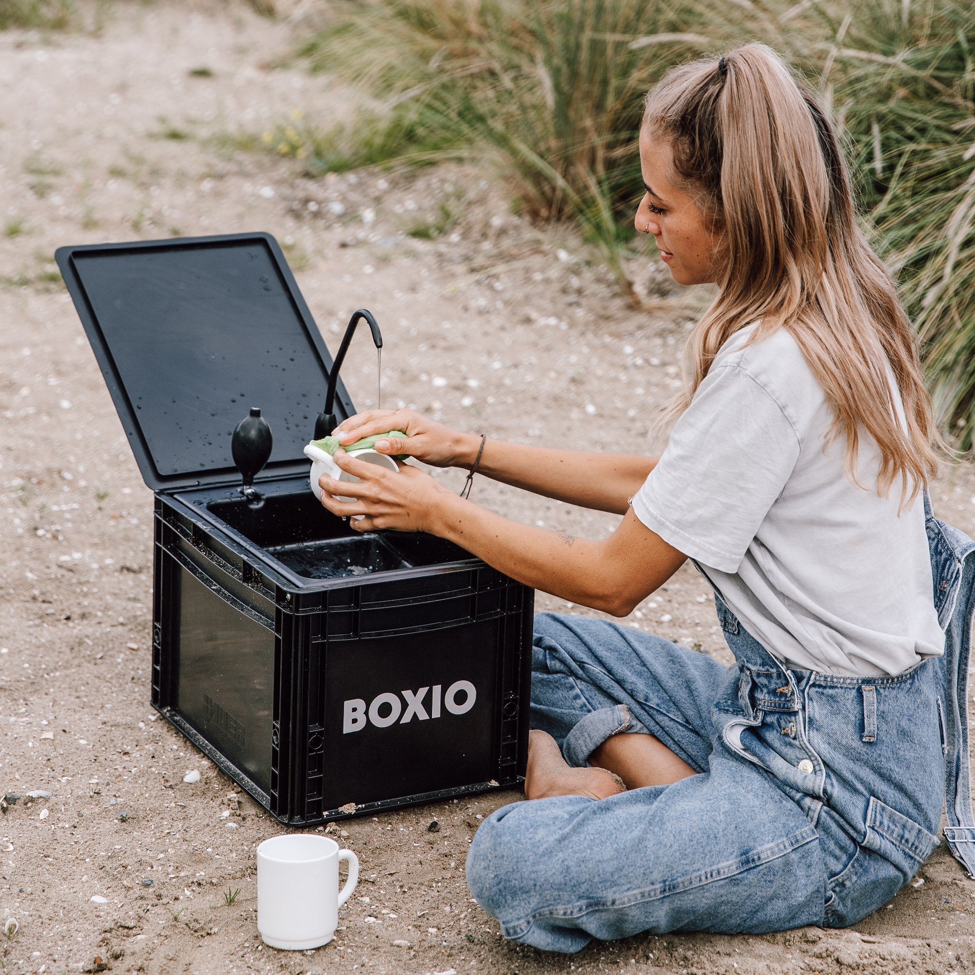 LUXEART X BOXIO SANITARY PLUS  | Mobile bathroom with TENT - Luxeart