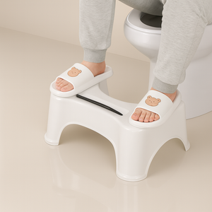 STEP SMART – NON-SLIP TOILET STOOL WITH PHONE SLOT - Luxeart