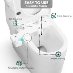 Custom Retractable Nozzle & Toilet Attachment - Luxeart