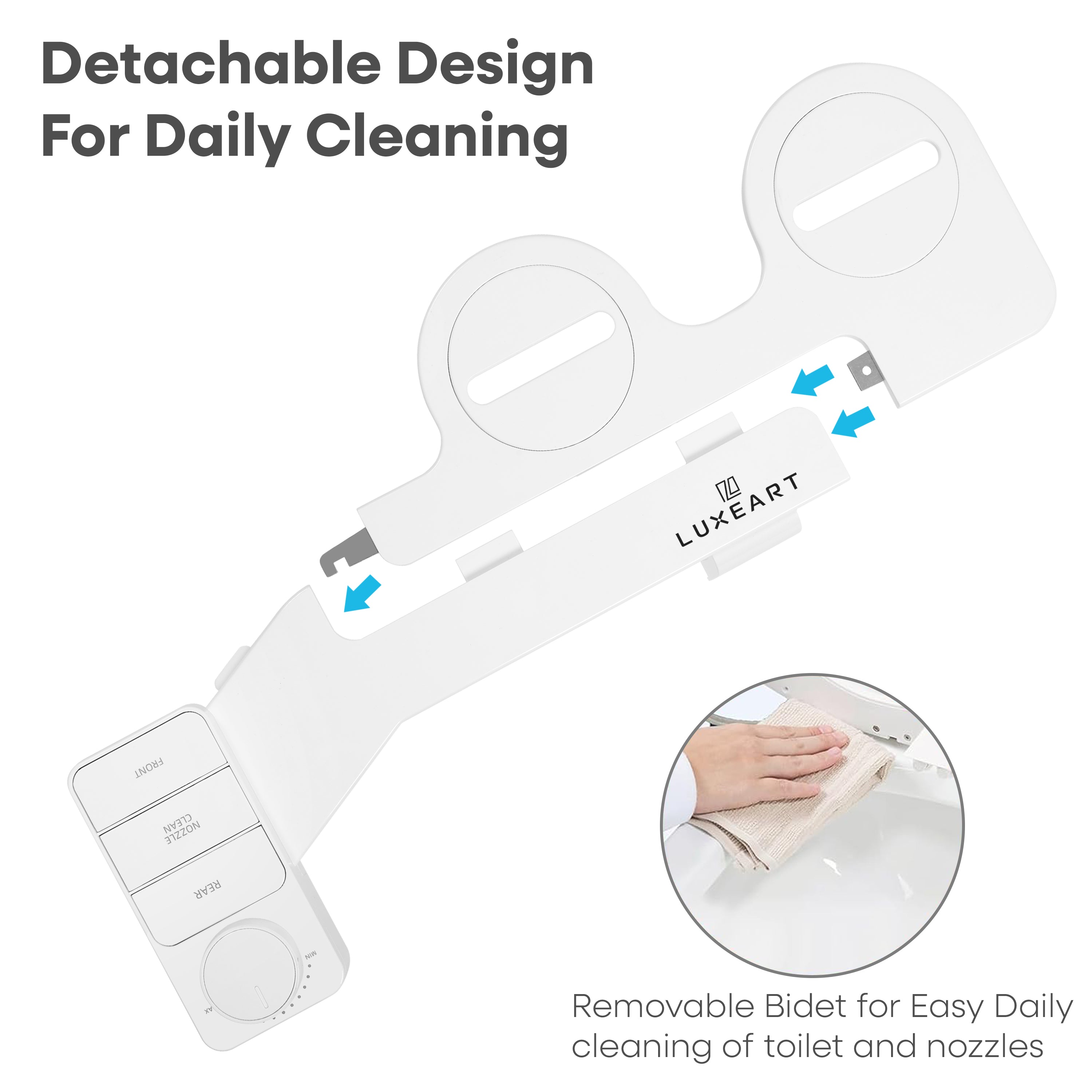 Custom Retractable Nozzle & Toilet Attachment - Luxeart