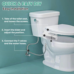 Modern Non Electric Japanese Toilet Bidet Sprayer Attachment - Luxeart
