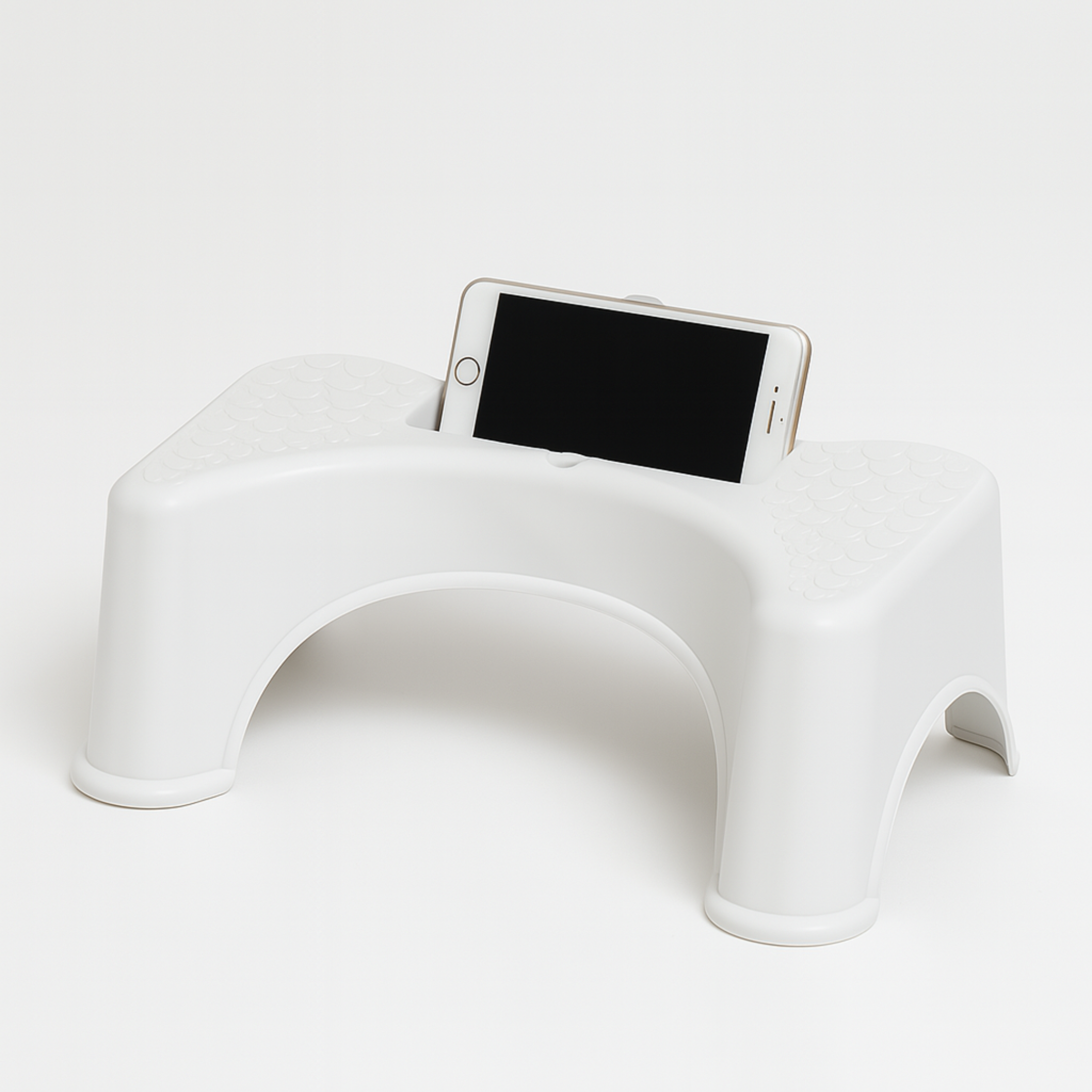 STEP SMART – NON-SLIP TOILET STOOL WITH PHONE SLOT - Luxeart