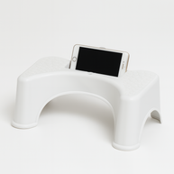 STEP SMART – NON-SLIP TOILET STOOL WITH PHONE SLOT - Luxeart