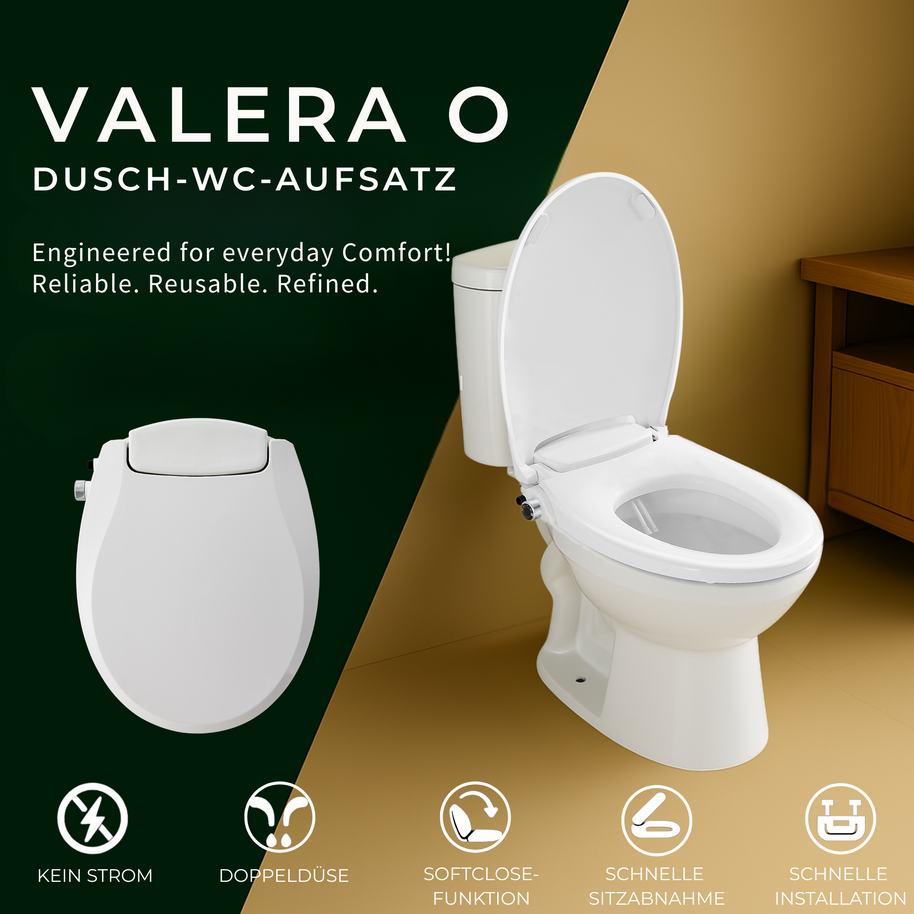 VALERA O — NON-ELECTRIC BIDET SEAT - Luxeart