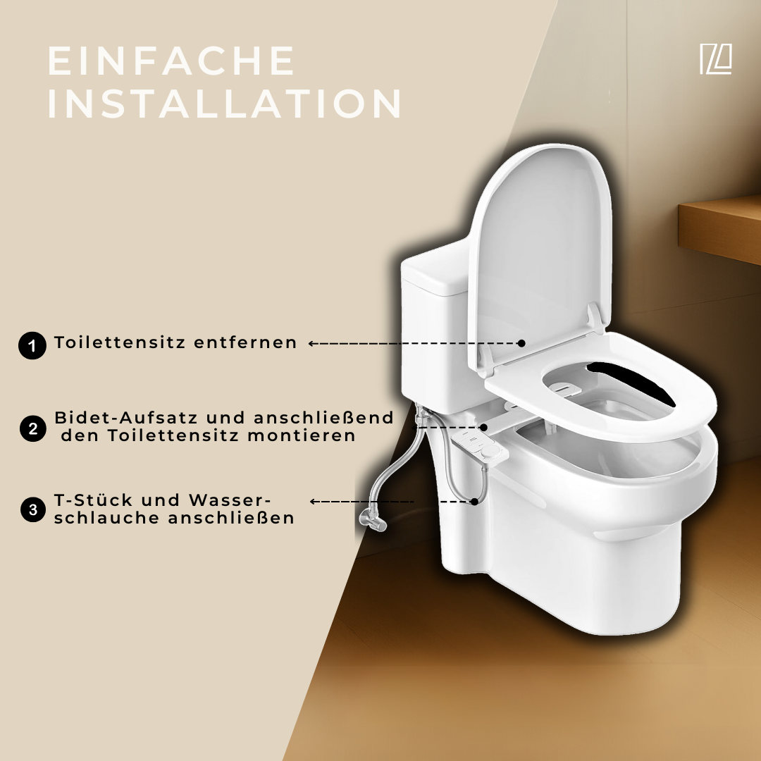 NEXORA bidet attachment installation steps